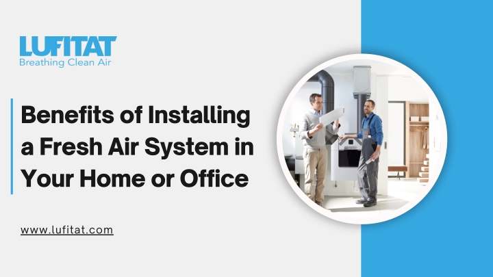 Fresh Air System for Homes & Offices | Improve Indoor Air Quality Easily