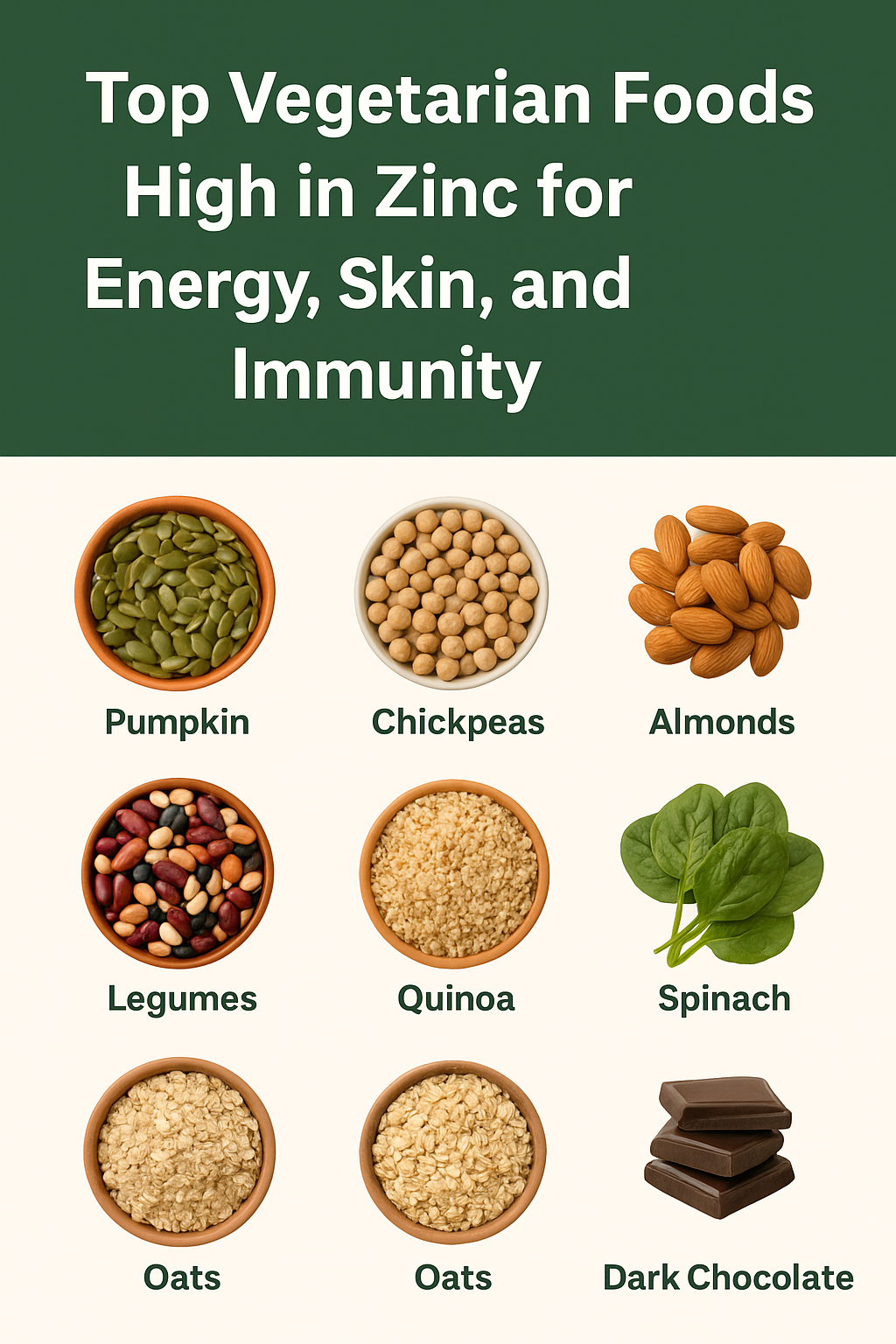 Top Vegetarian Foods High in Zinc for Energy, Skin, and Immunity - Buy Generic Pharmacy