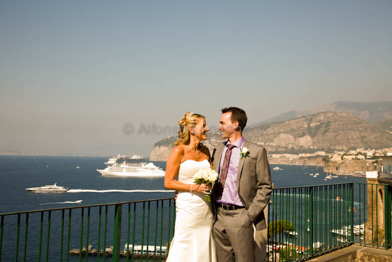 Renewal of Vows in Sorrento - Wedding floral arrangements