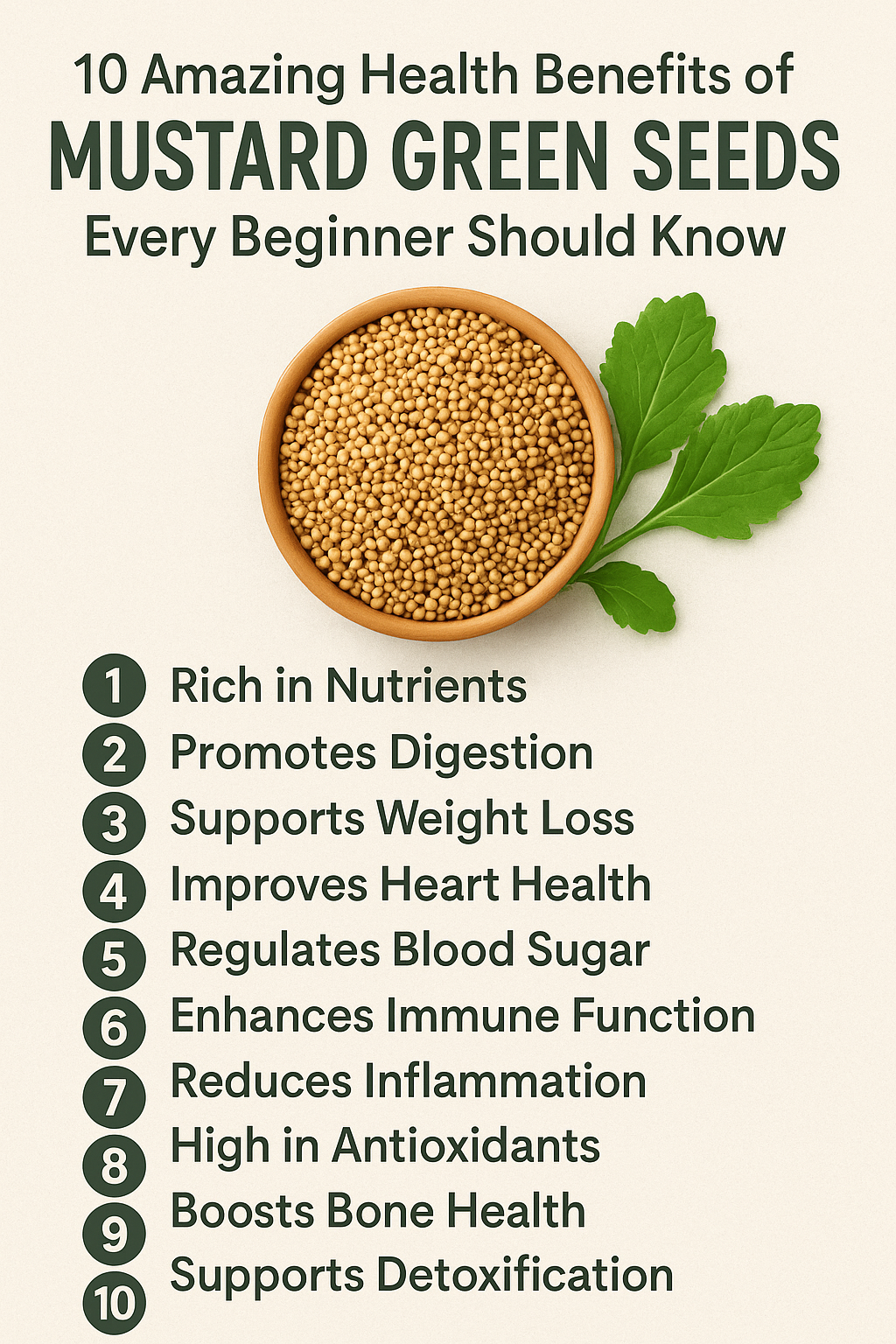 10 Amazing Health Benefits of Mustard Green Seeds Every Beginner Should Know - Buy Generic Pharmacy