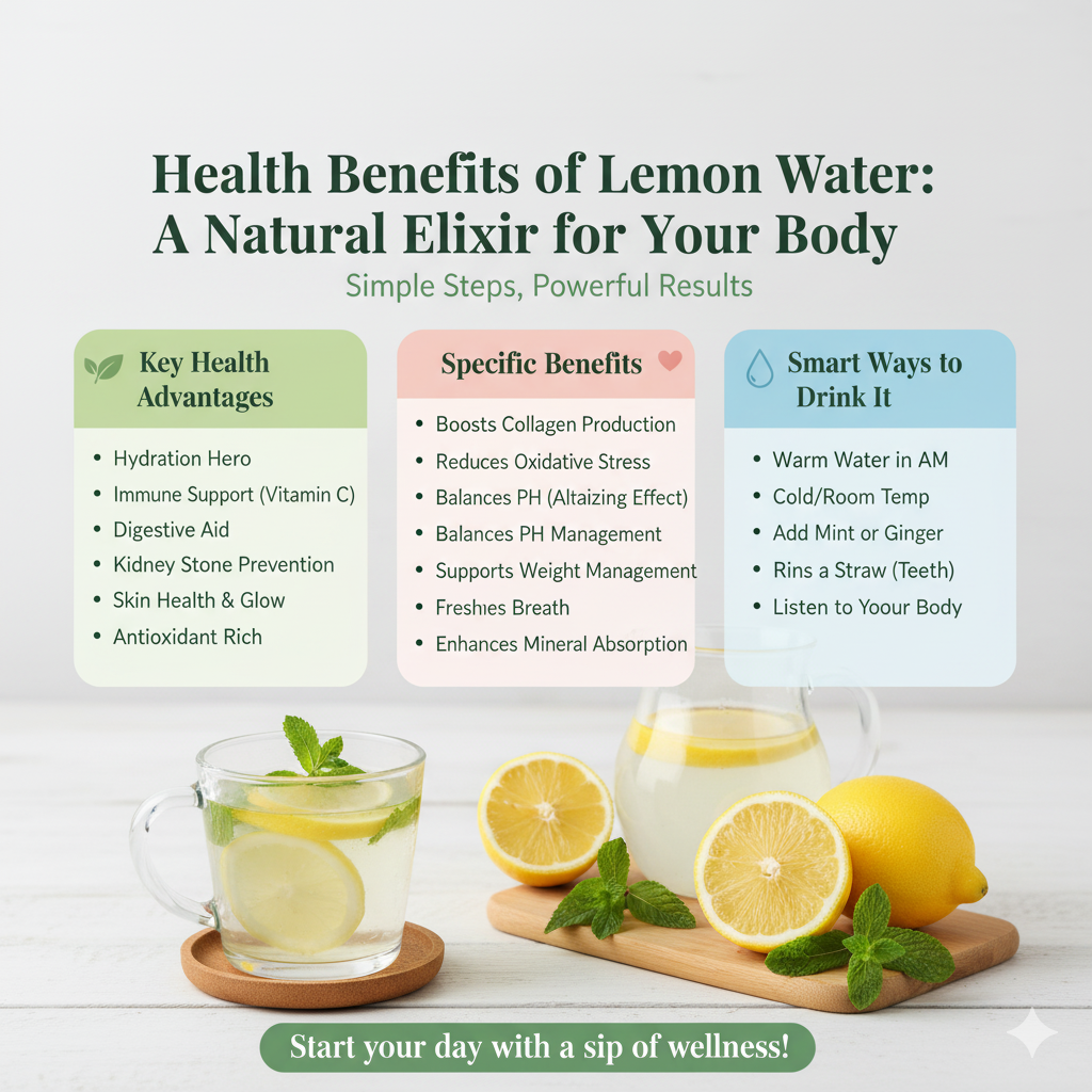 Health Benefits of Lemon Water: A Natural Elixir for Your Body - Buy Generic Pharmacy
