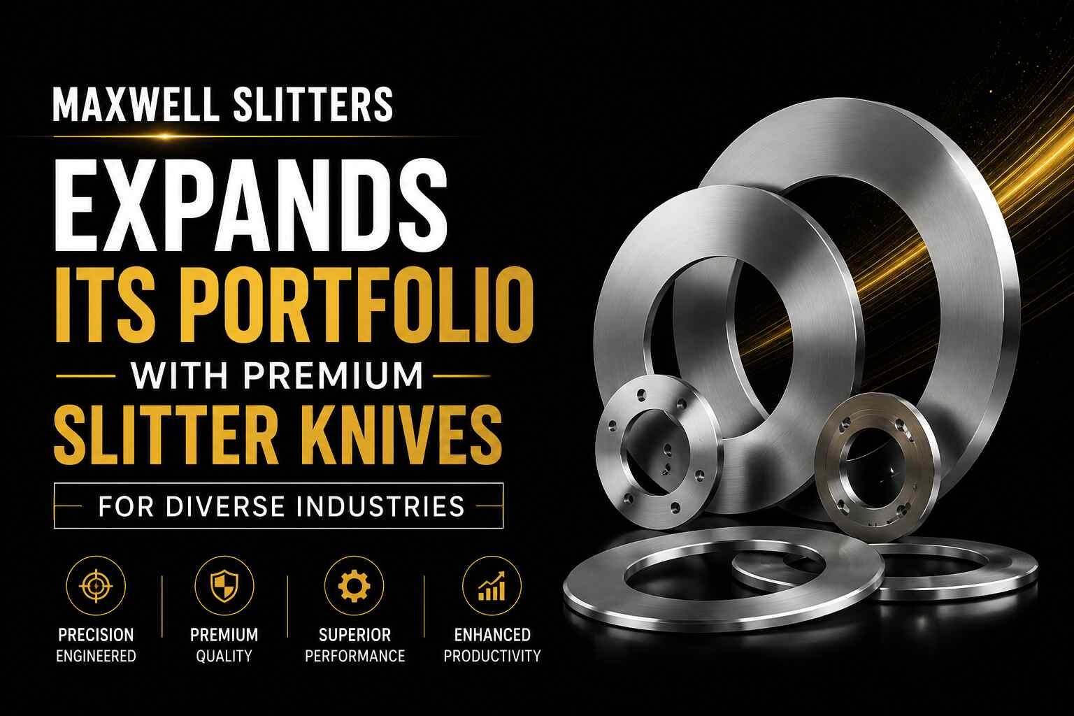 Maxwell Slitters Expands Its Portfolio with Premium Slitter Knives for Diverse Industries