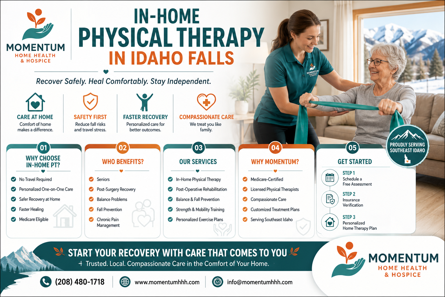 Why In-Home Physical Therapy in Idaho Falls is The Smarter Choice for Seniors and Post-Surgery Recovery
