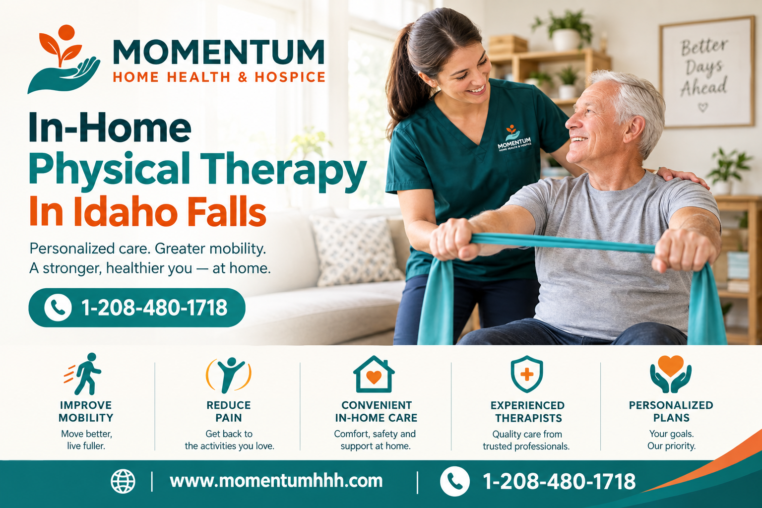 In-Home Physical Therapy In Idaho Falls: Who Qualifies, What To Expect & How It Compares To A Clinic