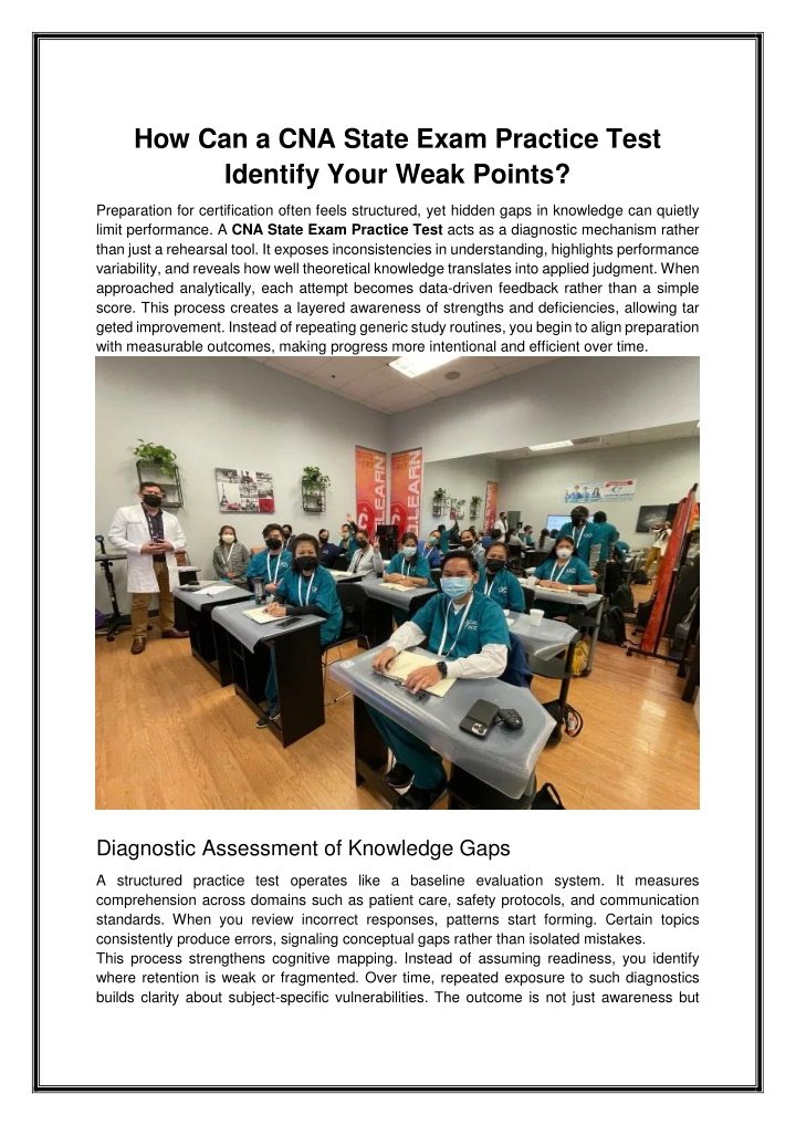 PPT - CNA State Exam Practice Test for Confident Exam Preparation PowerPoint Presentation - ID:14908345